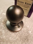 Design House Dummy Door Knob Ball Style Oil Rubbed Bronze 791616 New In Box. Fixed Price $9.99.