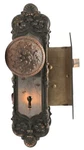 Antique Yale & Towne Iron Monaco Interior Door Knob Set. Fixed Price $195.00.