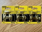 Stanley Bar Latches #76-3750 Steel/satin Brass Finish Nos Cabinet Hardware ***. Fixed Price $19.97.