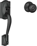 Schlage Camelot Entry Door Handle With Georgian Knob FE285. Fixed Price $55.00.