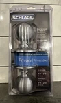 Schlage F40CS Orb 626 Lt. Commercial Bed & Bath Satin Privacy Knob New!!. Fixed Price $18.95.