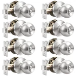 Probrico Interior Door Knobs Privacy Handles Bedroom Locks Satin. Fixed Price $54.40.