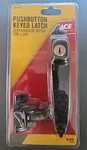 Ace Black Push Button Keyed Latch 5437538. Fixed Price $14.99.