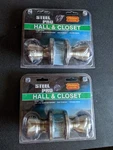 Lot Of 2 Steel Pro Brush Nickel Hall & Closet Door Knobs: 3/8" 3/4 New. Fixed Price $14.41.