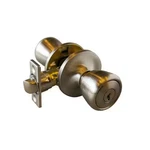 Terrace Satin Nickel Keyed Entry Door Knob With Universal 6-WAY Latch. Fixed Price $10.35.