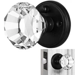 Clear Crystal Door With Lock, Glass Knobs Interior Privacy Set, Vin.... Fixed Price $40.30.