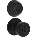Steel Pro Matte Black Tulip 2-CYLINDER Deadbolt & Door Knob Entry Combo BRX9B92B. Fixed Price $38.47.