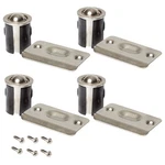 Ball Catch Door Hardware For Closet Cabinet, Satin Nickel Finish, 4 Pack Kit. Fixed Price $17.99.