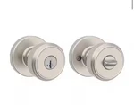 Maven Satin Nickel Keyed Entry Round Door Knob Featuring Smartkey Technology. Fixed Price $25.00.
