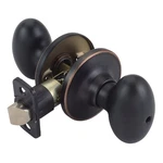 Design House 740498 Egg Privacy Bed And Bath Door Knob With Universal 6-WAY Latc. Fixed Price $42.06.