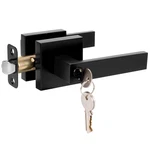 Hosom Entry Door Handle Lock Key Matte Black Lever Modern Exterior. Fixed Price $28.38.
