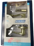 Schlage F40 SAC619 Bed Bath Privacy Door Lever Handle Satin Nickel. Fixed Price $15.99.