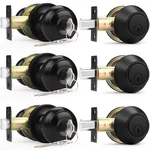Probrico Entry Door Knobs Lock Set And Single Cylinder Deadbolt Combination S.... Fixed Price $69.39.