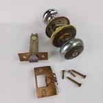 Vtg Mcm Weiser Door Knob Set Locking Key Copper Chrome Finish Read 50S 60S. Fixed Price $29.95.