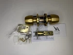 Voraus Gold Privacy Door Knob 10 Pack Bulk Set Modern Round Hardware New. Fixed Price $39.99.