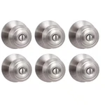 Hartford Satin Nickel Bed/bath Door Knob Contractor (6-PACK) Free Ship New. Fixed Price $109.30.