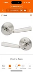 Kwikset Trafford Bed/bath Door Handle Satin Nickel Reversible Privacy Lock. Fixed Price $18.95.
