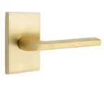 Emtek 5052HLOUS4 Helios Non-turning Two-sided Dummy Door Lever Set Satin Brass. Fixed Price $36.00.