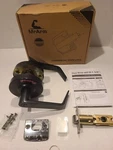 Mrarm Commercial Privacy Heavy-duty Locking Door Handle Matte Black Open Box. Fixed Price $49.00.