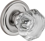 Satin Nickel Crystal Door Knob With Classic Rosette For Hall/closet Passage. Fixed Price $94.99.