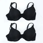 Classic T-shirt Bras (set Of 2) Sz 34B Black Amazon Essentials Nwt Free Shipping. Fixed Price $19.95.