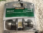 Defiant Hall & Closet Door Knob Non-locking Interior 883-767 Satin Nickel. Fixed Price $20.95.