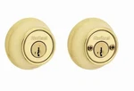 Kwikset Tylo Polished Brass Entry Door Knob Double Slider Deadbolt New Lot X 2. Fixed Price $40.00.
