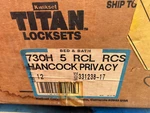 Kwikset Titan Lockset Hancock Privacy Bed Bath 730H 5 Rcl Rcs Bronze Locking. Fixed Price $17.75.