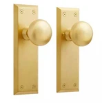 Signature Hardware SH552123SB, Privacy Interior Door Satin Brass No Backset. Fixed Price $31.57.