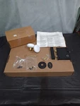 Nos Renovators Supply Door Lock Wrought Iron Brass Porcelain Bit Key Rim. Fixed Price $32.50.