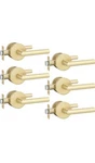 Goldenwarm 6 Pack Closet Door Handles, Brushed Passage Interior Lever. Fixed Price $109.99.