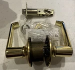 Schlage F10-ELA 605 Brass Elan Hall & Closet Passage Door Lever. Fixed Price $16.95.