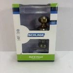 Schlage Flair Lever Door Handle Non Locking Antique Brass For Hall & Closet New. Fixed Price $19.99.