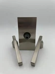 Baldwin 9BR3524-240 Square Passage Door Lever Set, Satin Nickel. Fixed Price $80.75.
