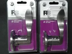 2 Reliabilt Olivia Satin Nickel Left-handed Interior/exterior Dummy Door Handles. Fixed Price $21.00.