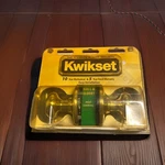 Kwikset Hall/closet Passage Non Locking Door Knob Antique Brass. Fixed Price $34.99.