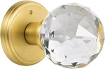 Crystal Glass Door Knobs Interior With Lock, Privacy Bathroom Bedroom. Fixed Price $49.20.