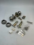Probrico Keyed Alike Round Ball Entry Door Knob And Double Cylinder Deadbolt. Fixed Price $27.89.