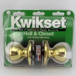 New Kwikset 200T3CP Brass Metal Hall/closet Knobs Locksets Easy Installation Usa. Fixed Price $12.00.