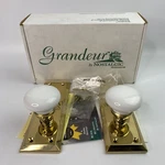Grandeur 821622 Polished Brass Fifth Avenue Plate Hyde Park Knob Double Dummy. Fixed Price $199.99.