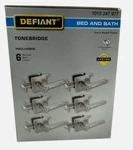 Defiant Tonebridge Bed & Bath Door Levers Satin Nickel 6 Pack Locking Handles. Fixed Price $50.00.