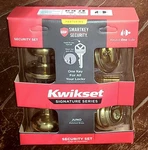 Kwikset Signature Series Polished Brass (entry & Deadbolt) 991J 3 Smt Cp K4. Fixed Price $48.81.