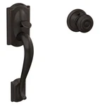 Schlage FE285 716 Acc Lh Camelot Front Entry Handleset, Aged Bronze. Fixed Price $36.99.