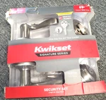 Kwikset 991 Tustin Keyed Door Lever And Sgl Cyl Deadbolt Combo Pack Sn. Fixed Price $44.99.