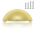 Pack Brushed Gold Bin Cup Drawer Pulls 2.5 INCH(64MM) Hole Center Zinc Allo.... Fixed Price $26.37.