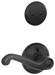 Schlage F94-FLA-RH Flair Right Handed One-sided Dummy Interior Brass. Fixed Price $60.23.