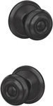 Schlage Custom FC172 622 Ald Georgian Non-turning Dummy Knob Matte Black. Fixed Price $18.99.