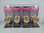 Lot Of 4 Kwikset Pismo Dummy Knob For Closets French Doors Satin Brass. Fixed Price $45.00.