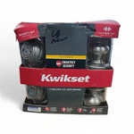 Kwikset Entry Door Knob & Dbl Cyl Deadbolt Security Satin Nickel 99920-006. Fixed Price $44.81.