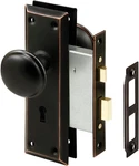 Prime-line 2495 Mortise Keyed Lock Set With Classic Bronze Knob Perfect For. Fixed Price $33.00.